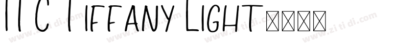 ITC Tiffany Light字体转换